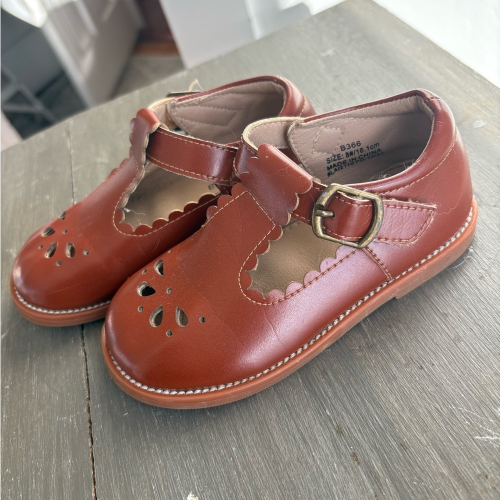 Classic Brown Kids Shoes